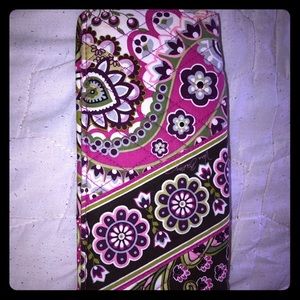 Vera Bradley very berry paisley passport wallet